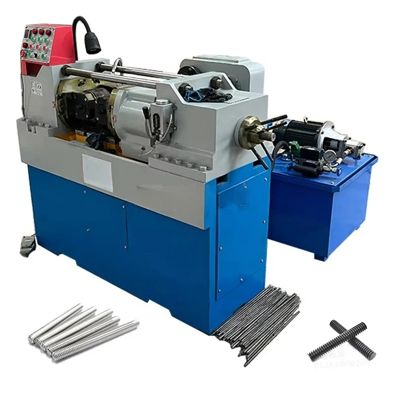 Automatic Rebar Thread Rolling Machine Steel Bar Threading Equipment 3 Phase 380V Industrial Construction Use