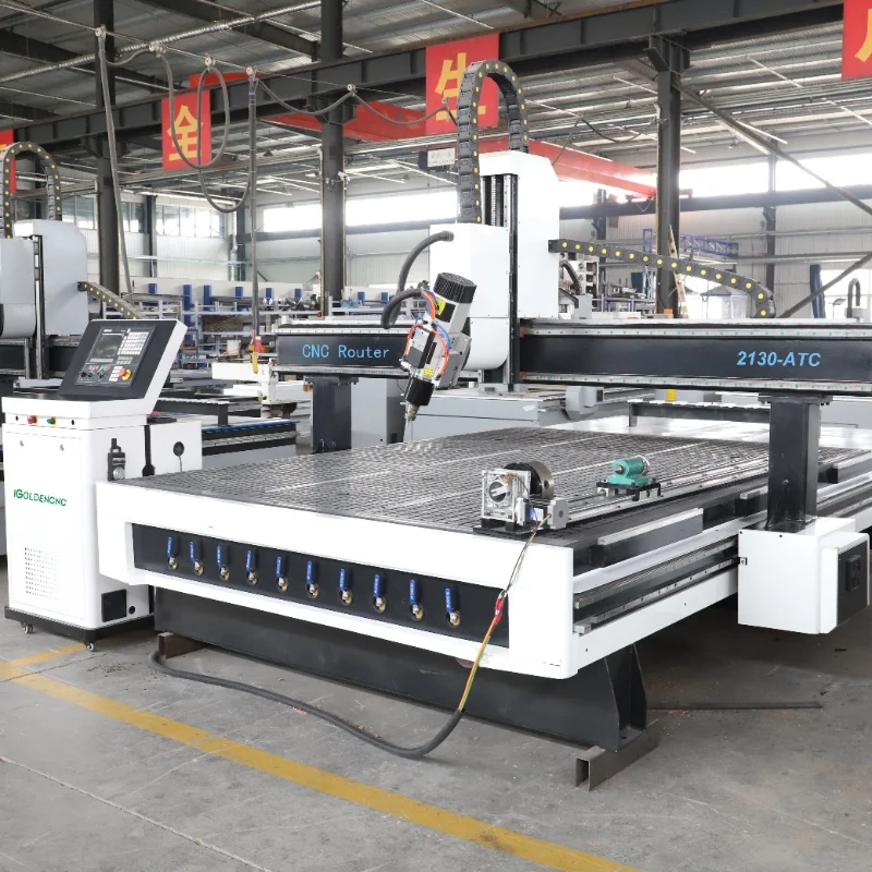 Economical four-axis CNC woodworking carving machine with 180-degree rotating spindle for woodworking furniture design